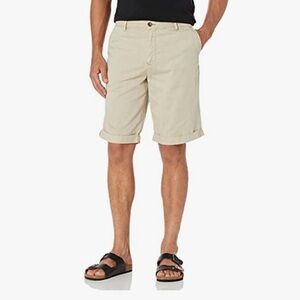 Buffalo David Bitton Men's Beige Flat Front Shorts